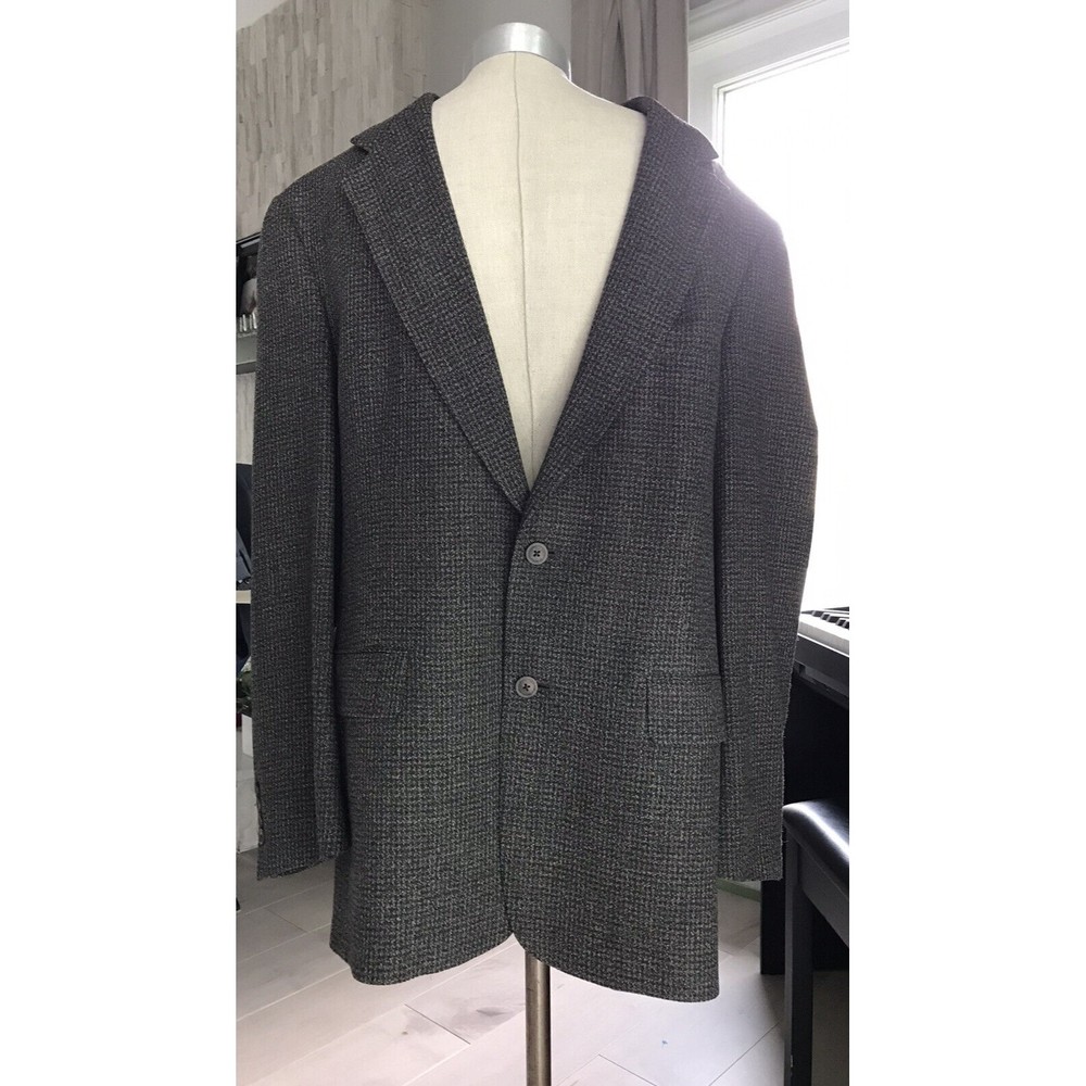 Hart Schaffner Marx  brown  Tweed Blazer Jacket sport coat 42 L  Men